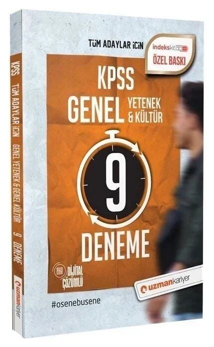 Uzman Kariyer KPSS Genel Yetenek Genel Kültür 9 Deneme Dijital Çözümlü Uzman Kariyer Yayınları