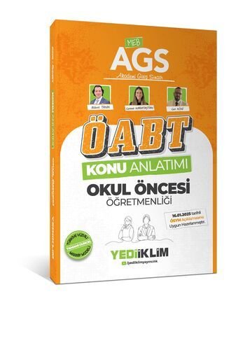 Yediiklim Yayınları 2025 MEB AGS ÖABT Okul Öncesi Öğretmenliği Konu Anlatımı