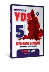 Yediiklim Yayınları 2025 E-YDS YÖKDİL YDS Tamamı Çözümlü 5 Deneme Sınavı