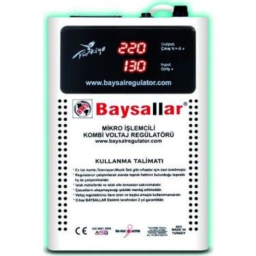 Kombi Regülatörü Baysallar 1000 VA MİKRO İŞLEMCİLİ