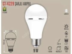 CATA CT-4229 7W ŞATJLI LEDLİ AMPÜL BEYAZ