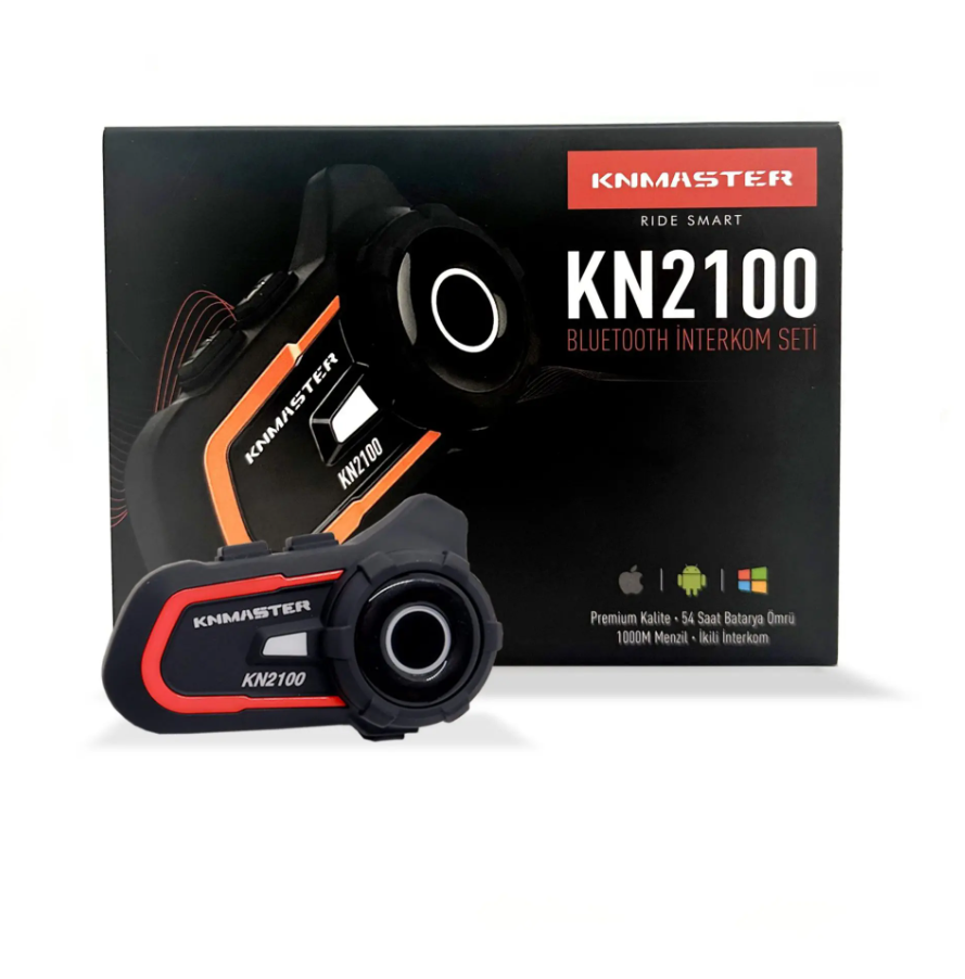 Knmaster KN2100 Motosiklet Kask İnterkom Bluetooth Intercom Kulaklık Seti