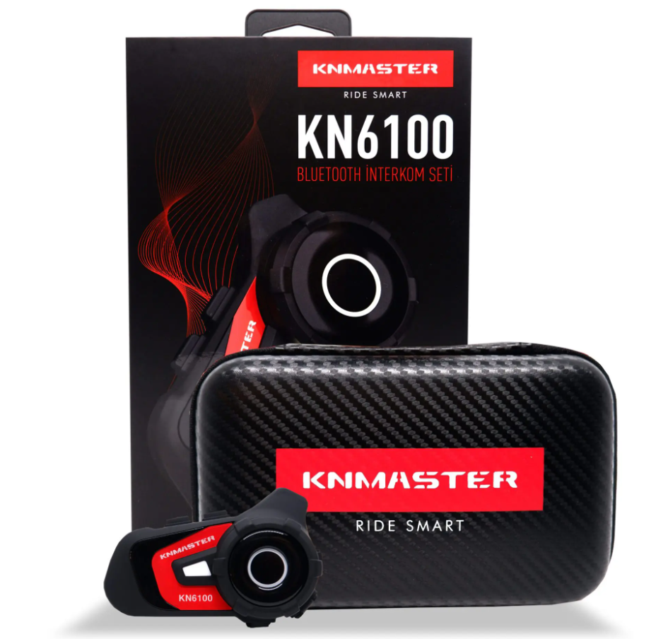 Knmaster KN6100 Motosiklet Kask İnterkom Bluetooth Intercom Kulaklık Seti