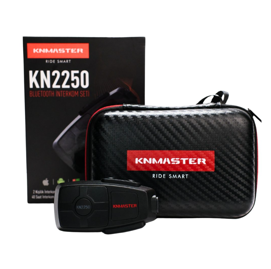 Knmaster KN2250 Motosiklet Kask İnterkom Bluetooth Intercom Kulaklık Seti