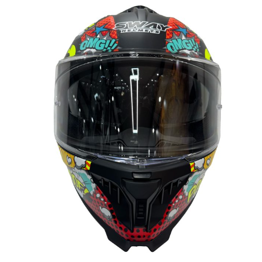 SWAY SW 865 BOOM Black Callorful Kask