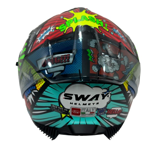 SWAY SW 865 BOOM Black Callorful Kask