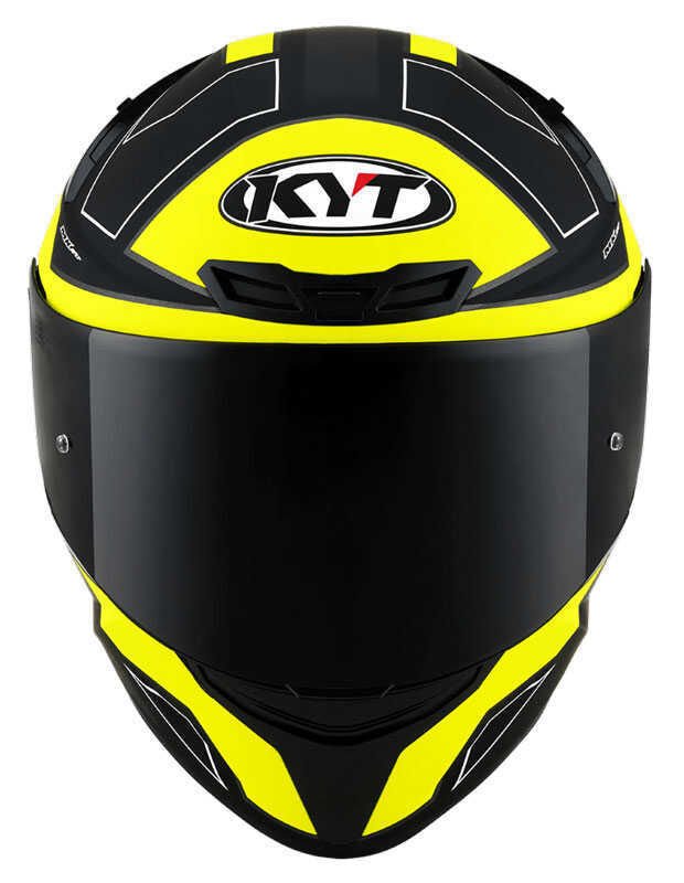 KYT TT-COURSE KASK ELECTRON MAT SİYAH SARI
