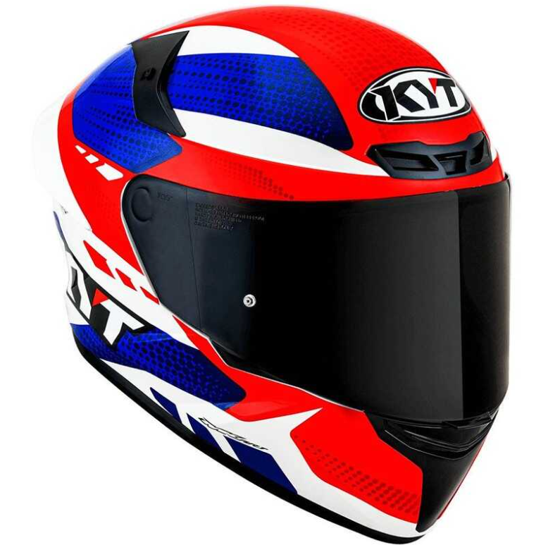 KYT TT-REVO KASK GEAR BLUE / RED