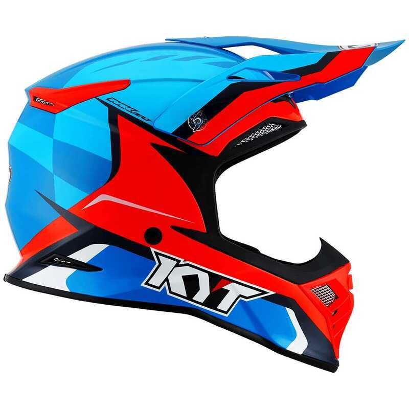 KYT SKYHAWK GLOWING KASK MAVİ TURUNCU FLUO