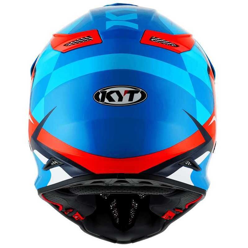 KYT SKYHAWK GLOWING KASK MAVİ TURUNCU FLUO