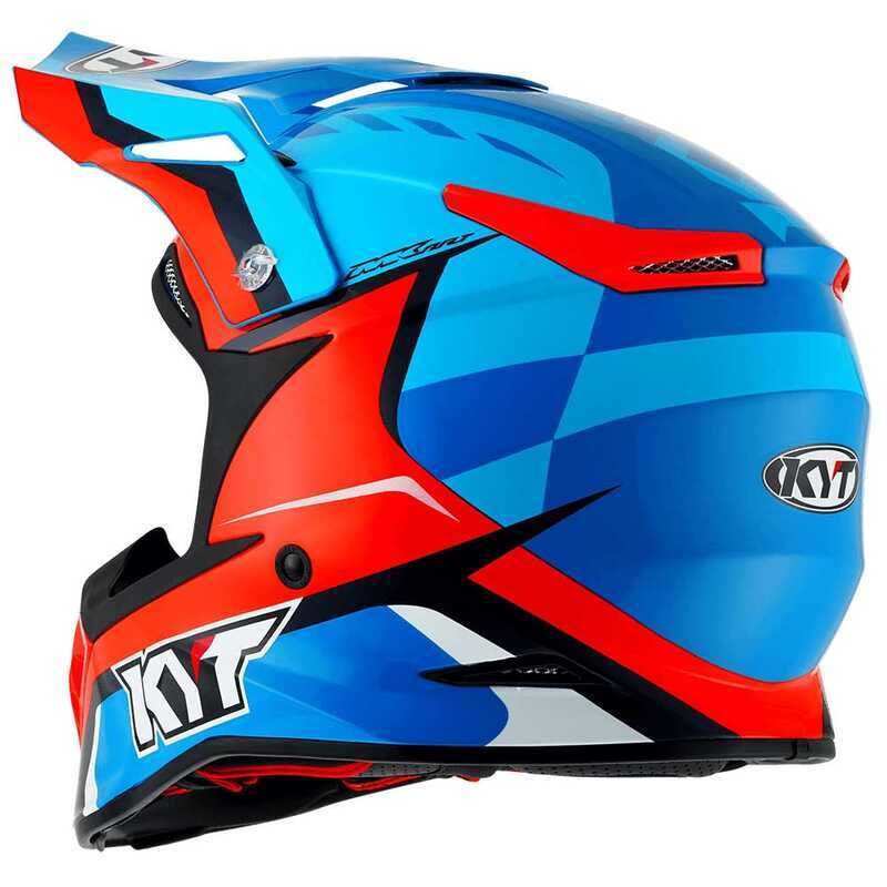 KYT SKYHAWK GLOWING KASK MAVİ TURUNCU FLUO