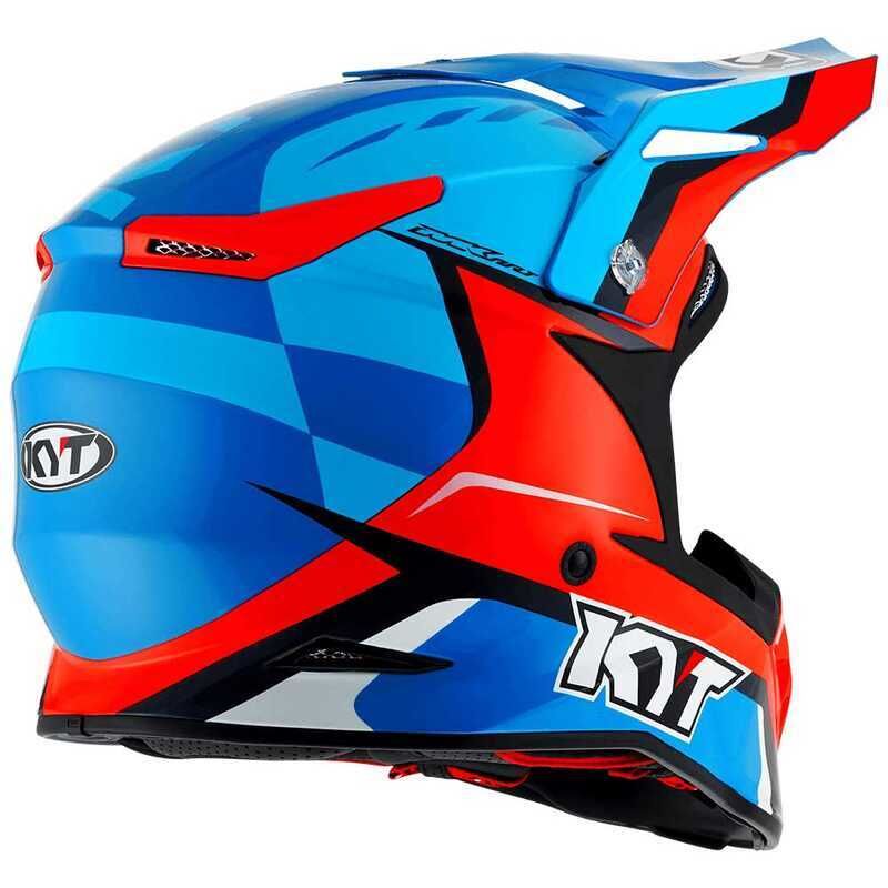 KYT SKYHAWK GLOWING KASK MAVİ TURUNCU FLUO