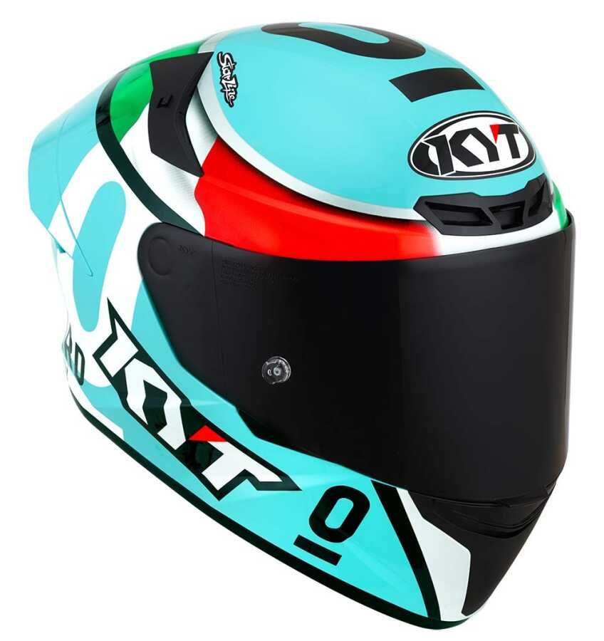KYT TT-COURSE KASK LEONARD REPLICA TROCOLORE