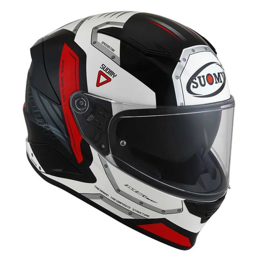 SUOMY SPEEDSTAR KASK AIRPLANE WHITE-RED