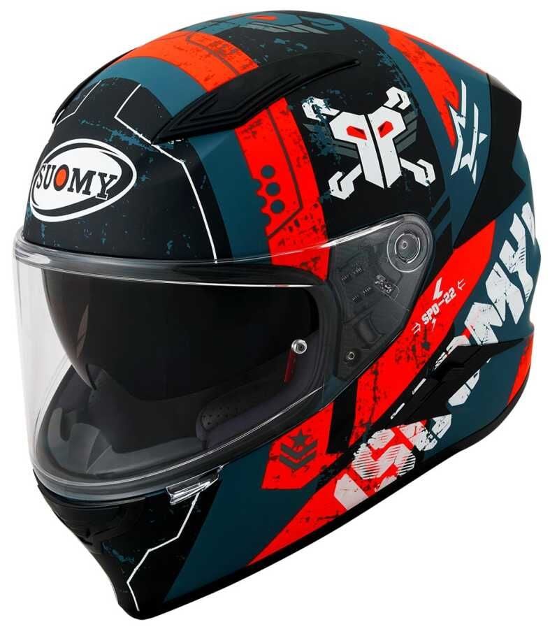 SUOMY SPEEDSTAR KASK TACTIC DARK GREEN-WHITE MAT