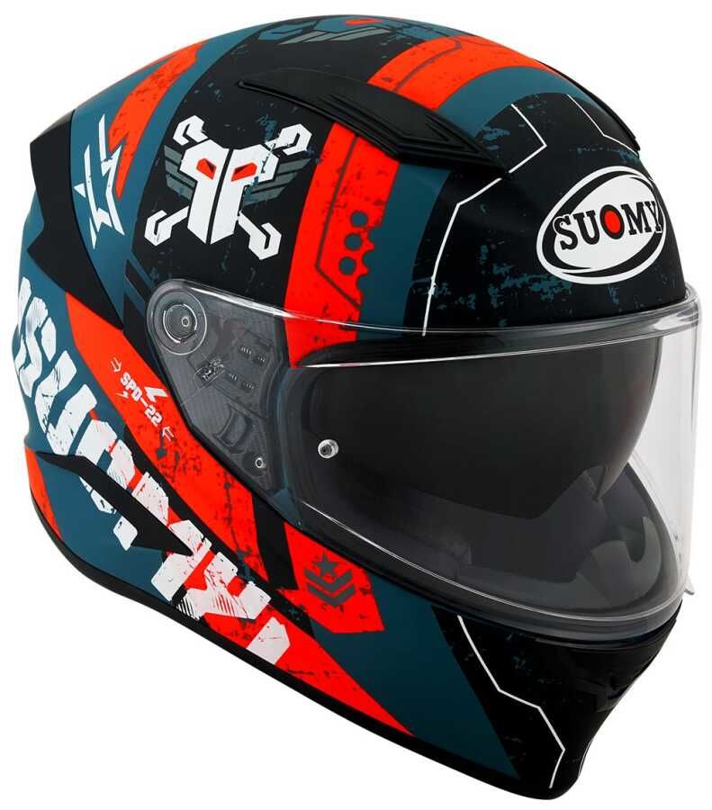 SUOMY SPEEDSTAR KASK TACTIC DARK GREEN-WHITE MAT