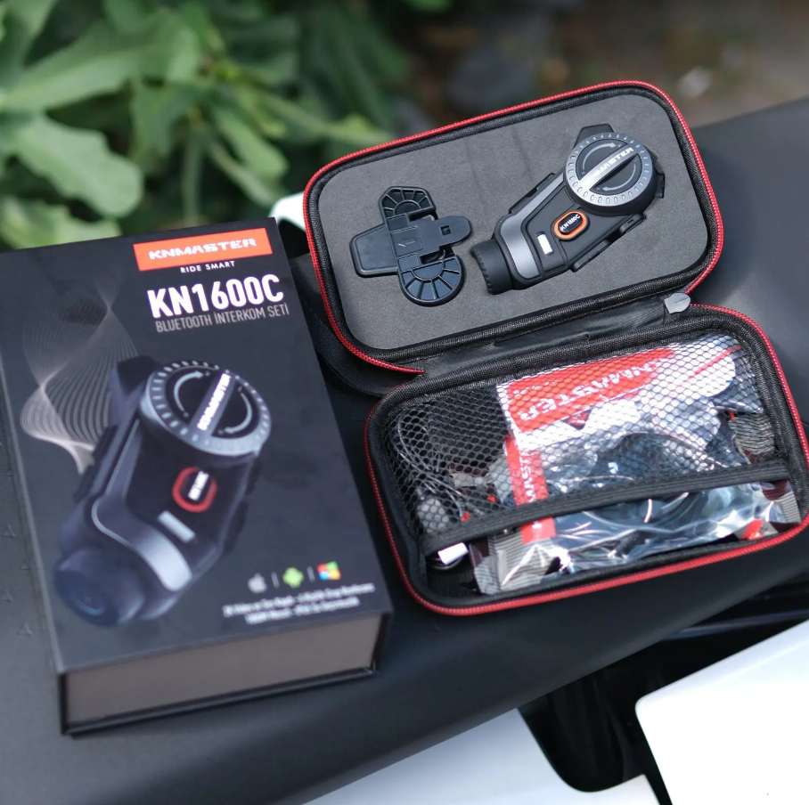 KNMASTER KN1600C Kameralı Motosiklet Kask İnterkom Bluetooth Intercom Kulaklık Seti