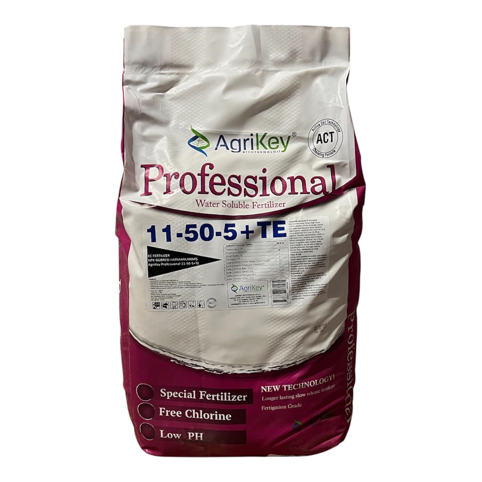 Agrikey Professional 11-50-05 + TE 15 Kg