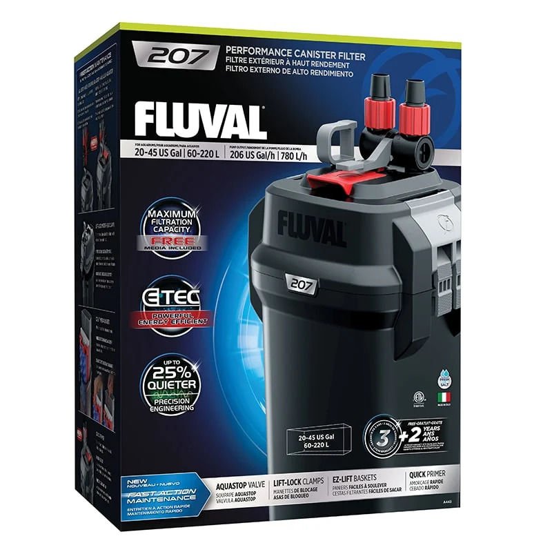 Fluval - 207 Dış Filtre 780L/H - 10W