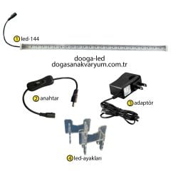 dooga - Akvaryum ve Bitkiler için led set (Beyaz) - 150cm