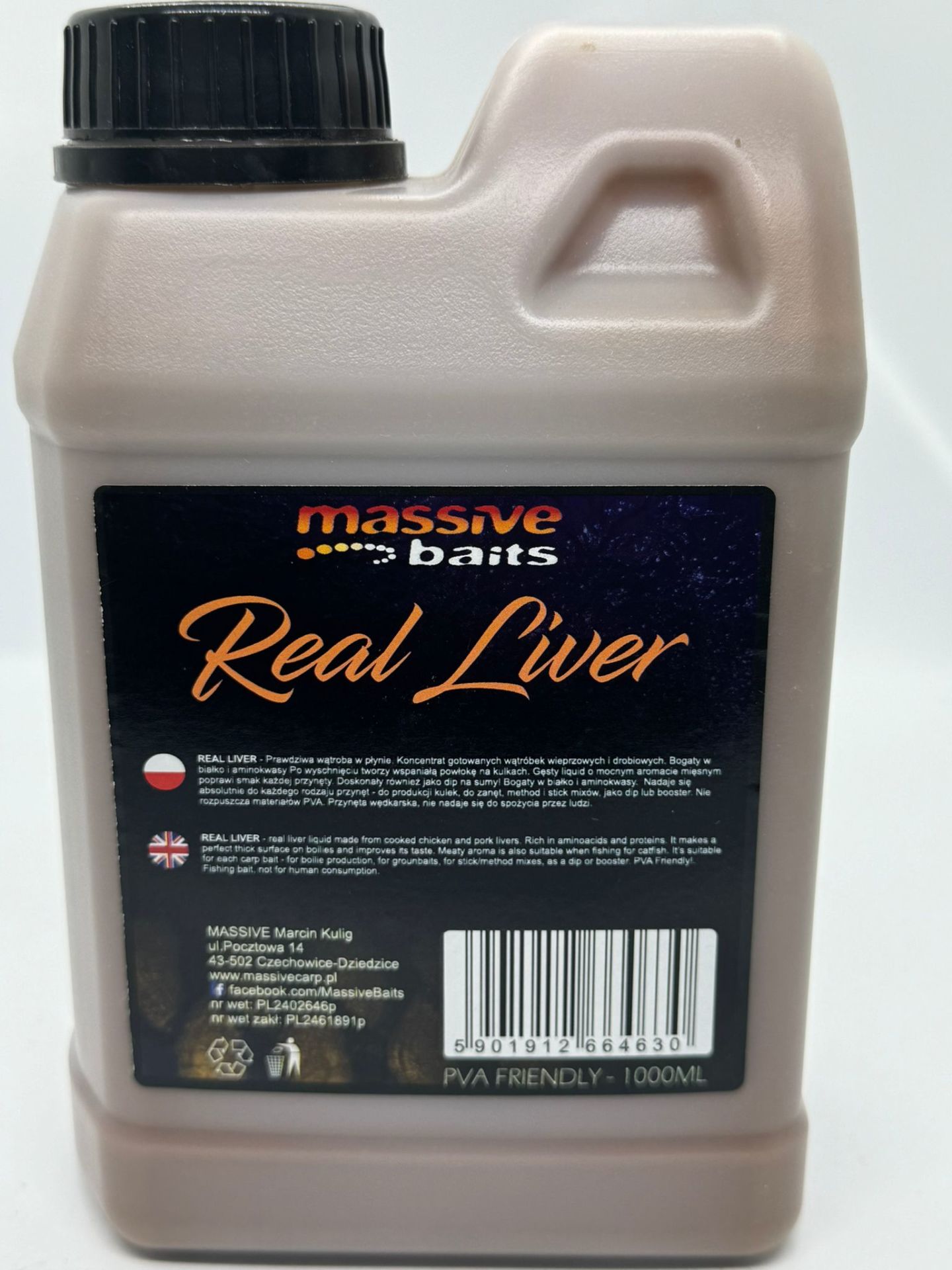 MASSİVE BAİTS 500 ML SIVI REAL RIVER