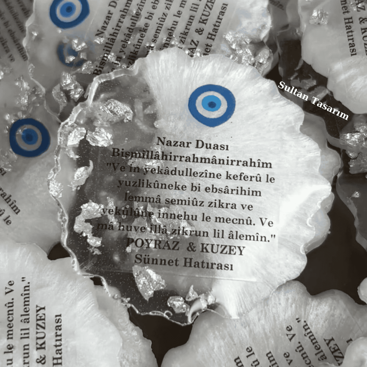 1 Adet 6 Cm Nazar Boncuklu Söz Nişan Düğün Kız Erkek Bebek Yenidoğan Sünnet Hediyelik Buzdolabı Magneti