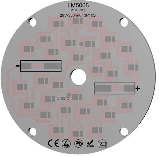 LM5008-  Daire PCB Alu1W/mK