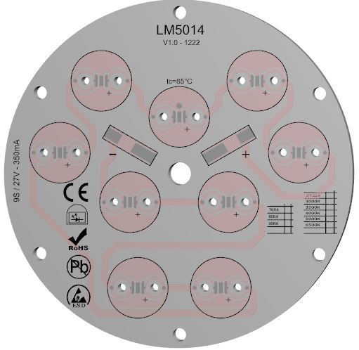 LM5014-  Daire PCB Alu1W/mK