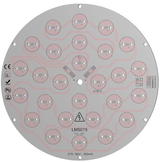 LM5015-  Daire PCB Alu1W/mK