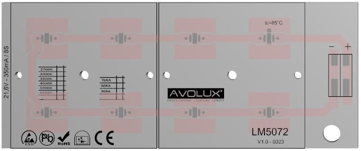 LM5072 - 2X2 Outdoor PCB Alu1W/mK