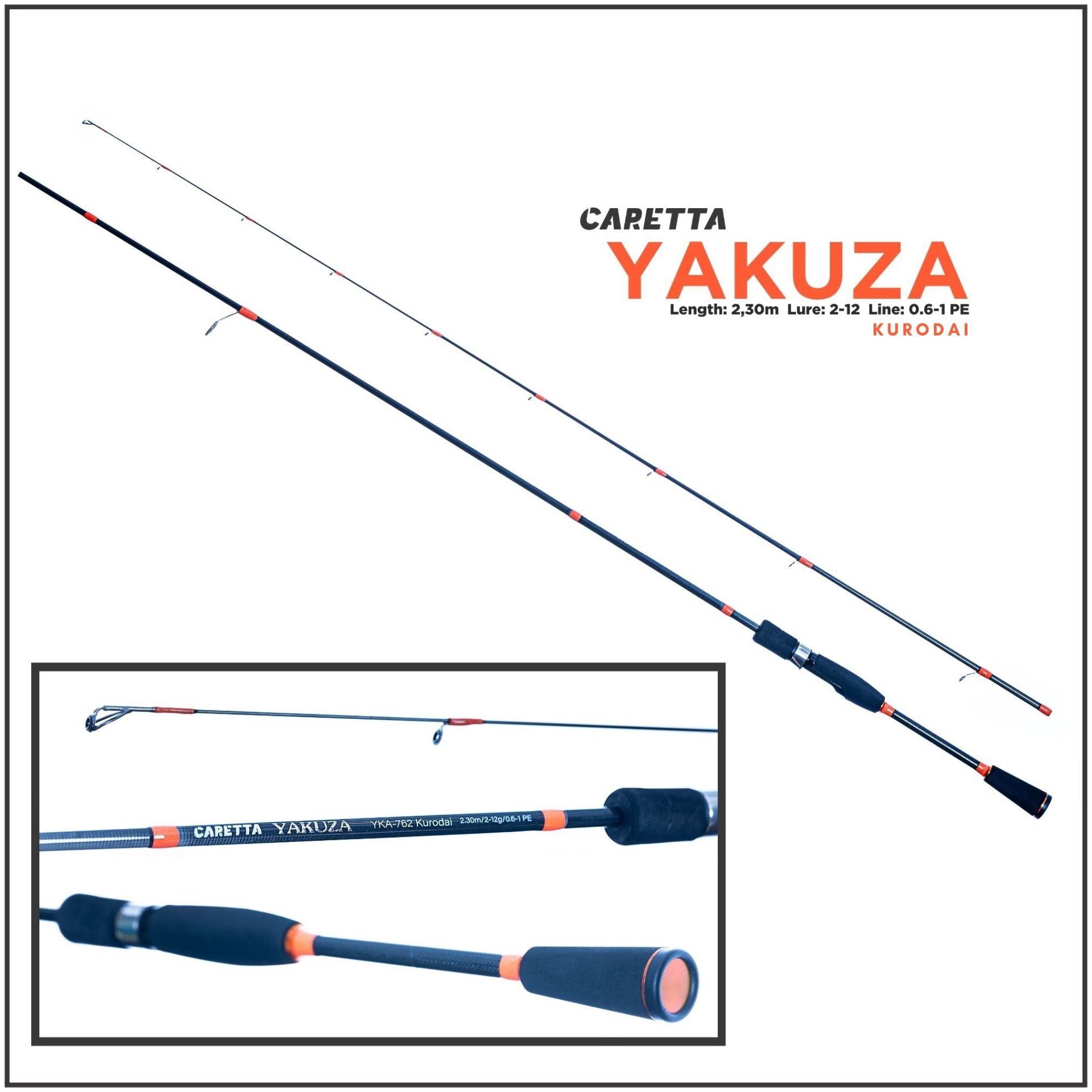 Caretta Yakuza Kurodai 2-12g 2.30m 0.6-1 Pe