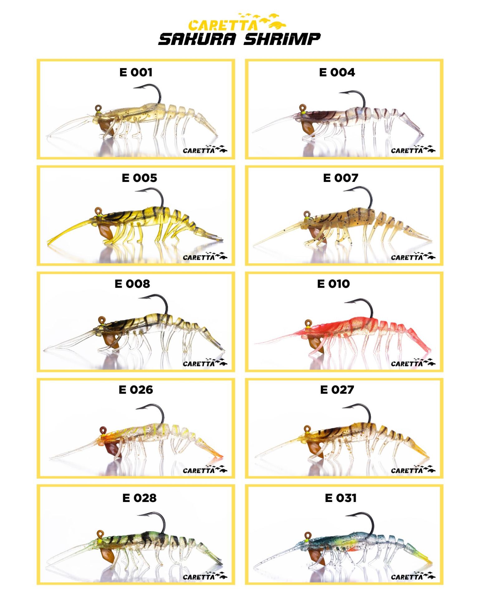 CARETTA SAKURA SHRIMP 6,5g 76mm