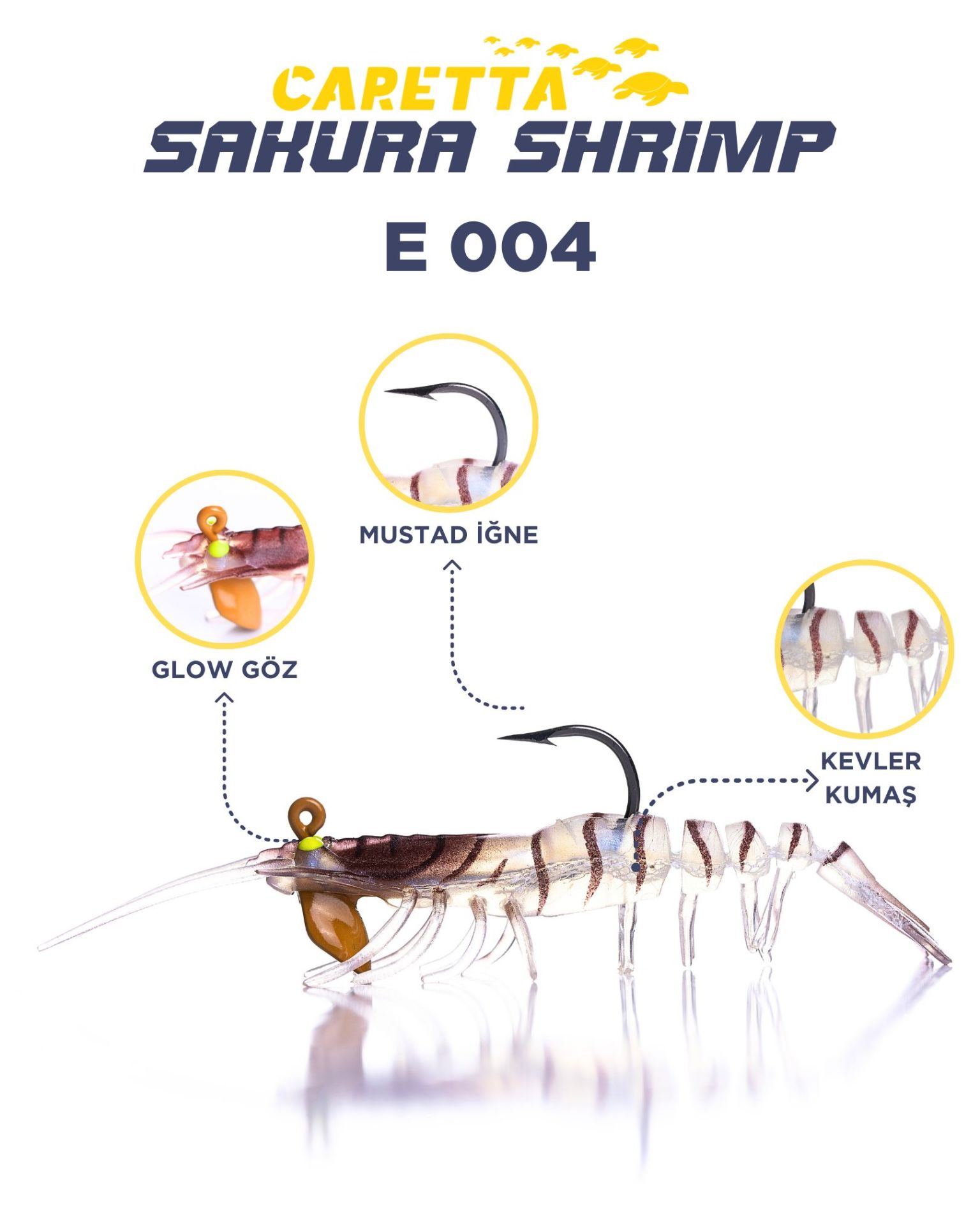 CARETTA SAKURA SHRIMP 6,5g 76mm E 004