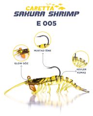CARETTA SAKURA SHRIMP 6,5g 76mm E 005