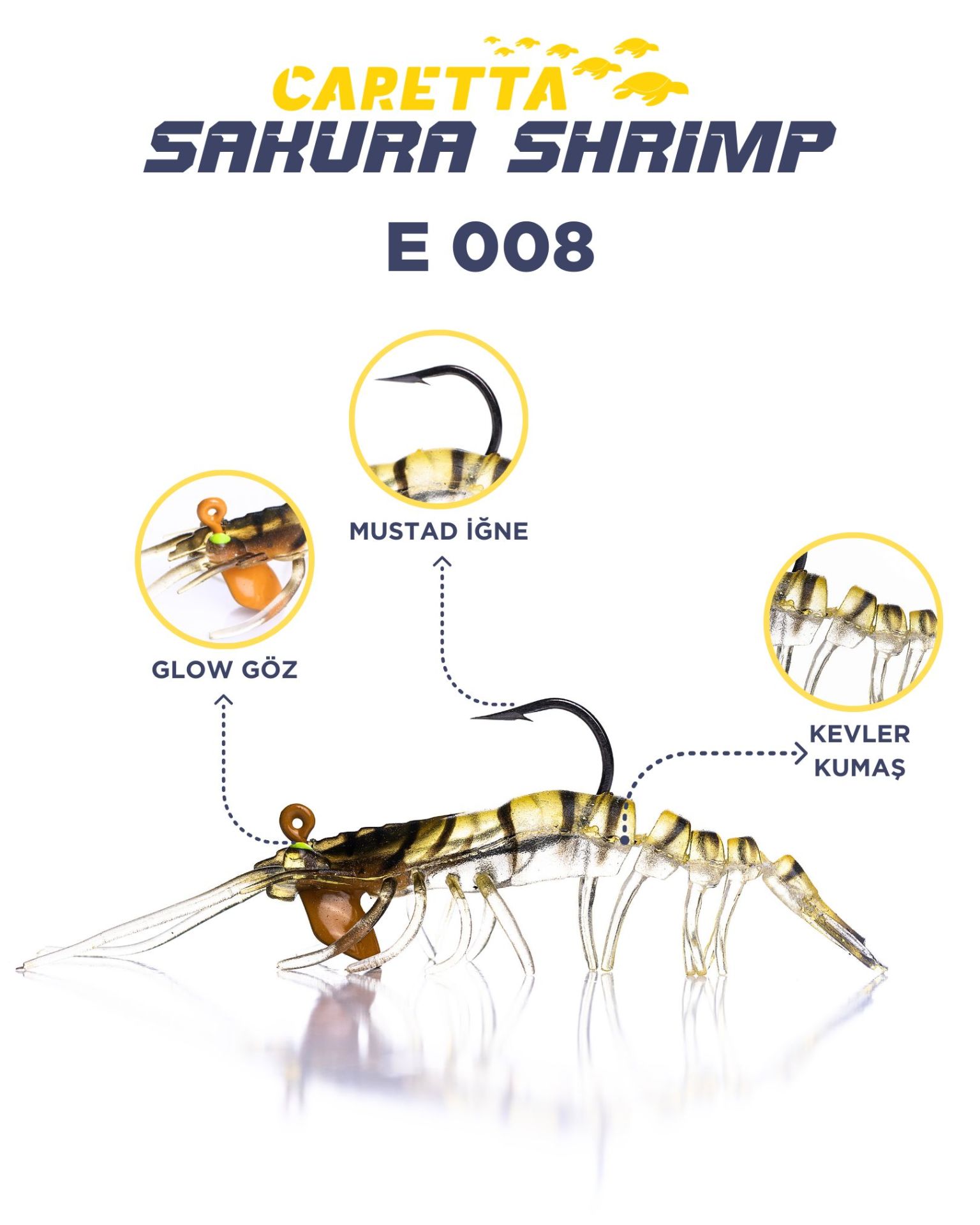 CARETTA SAKURA SHRIMP 6,5g 76mm E 008