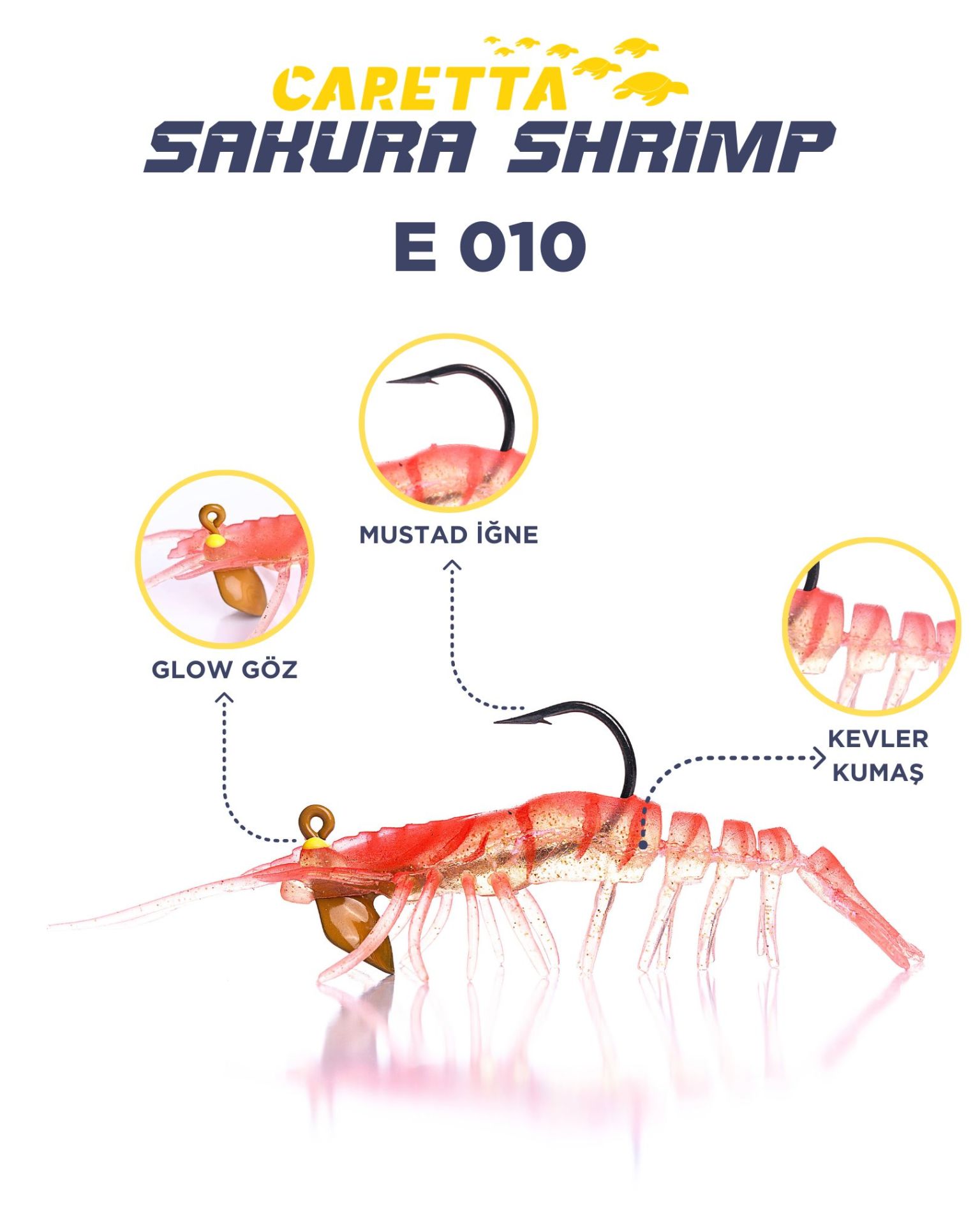 CARETTA SAKURA SHRIMP 6,5g 76mm E 010