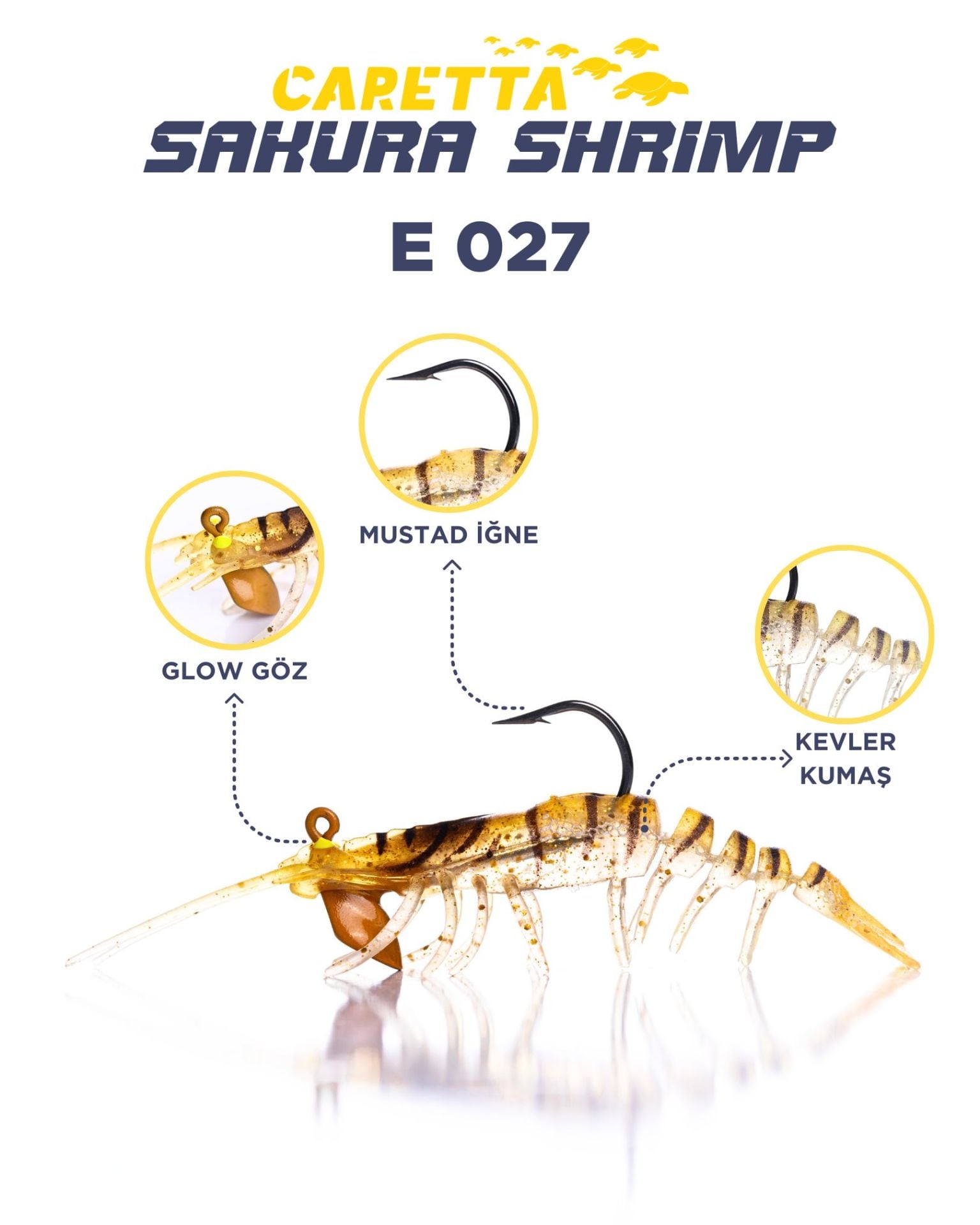 CARETTA SAKURA SHRIMP 6,5g 76mm E 027