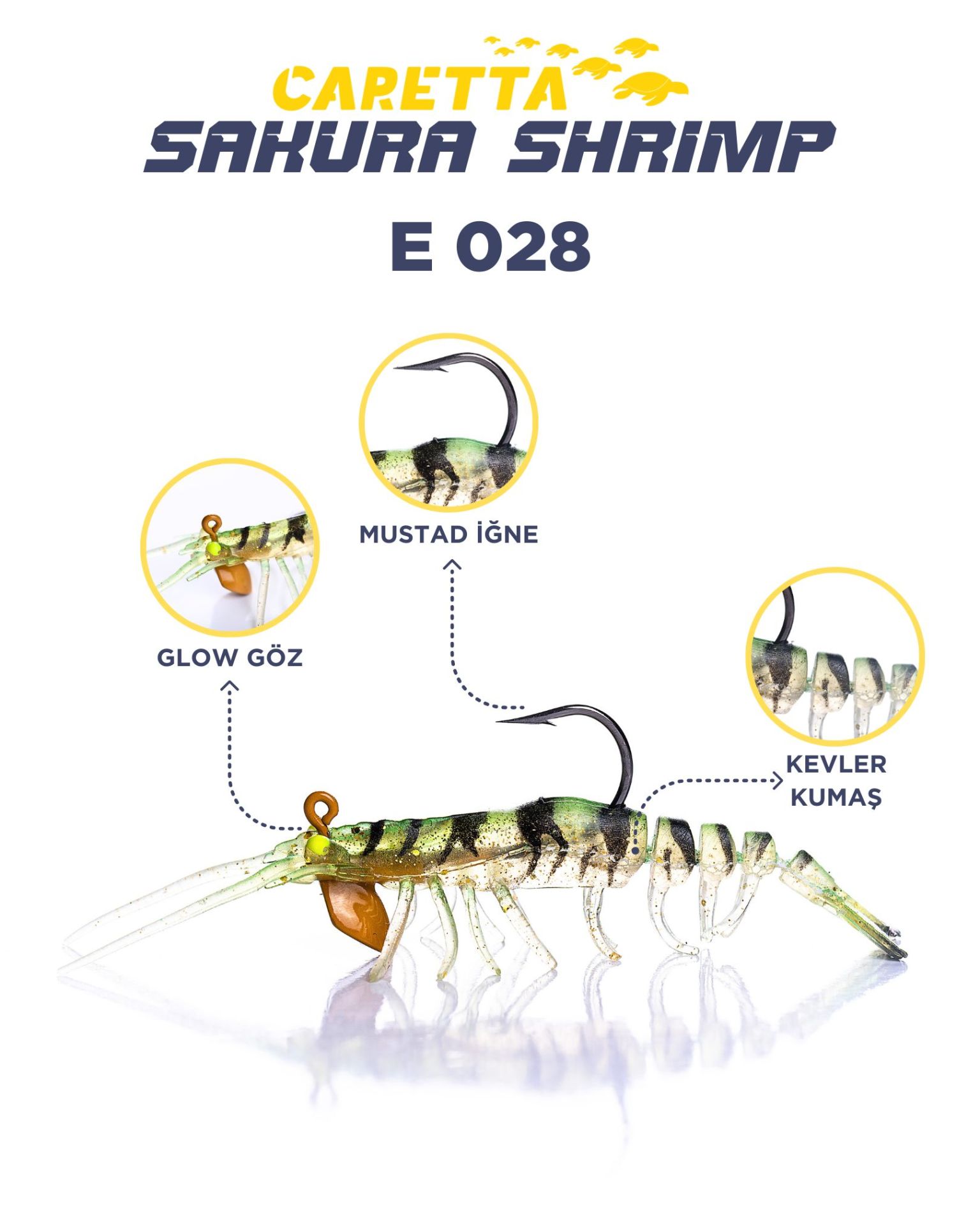 CARETTA SAKURA SHRIMP 6,5g 76mm E 028