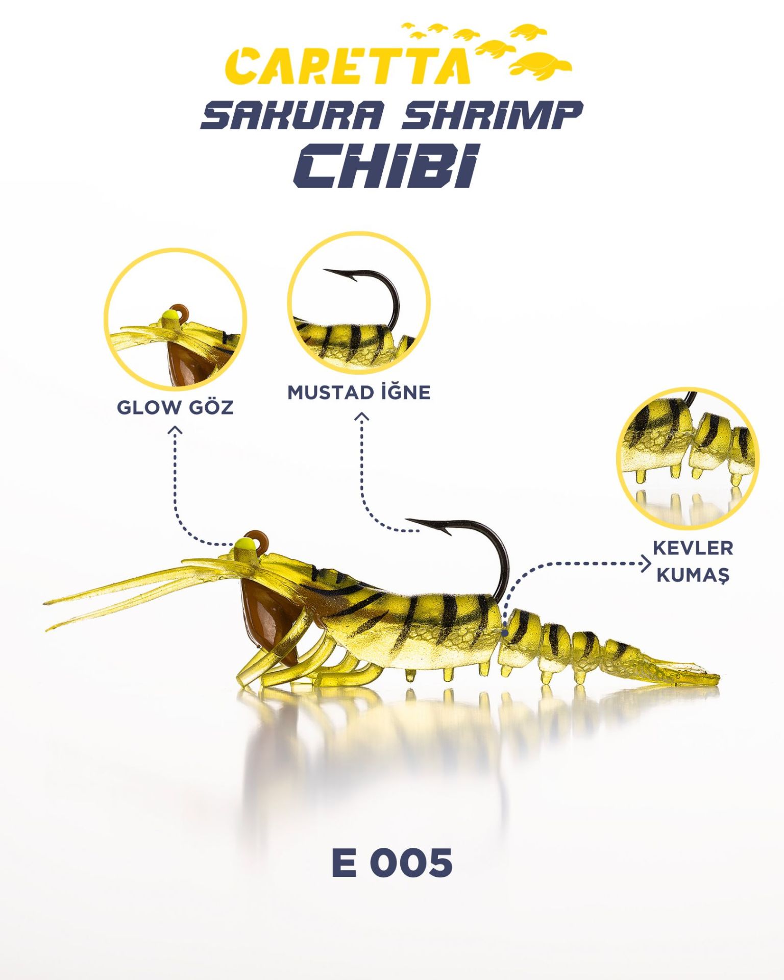 CARETTA SAKURA SHRIMP CHİBİ 3.7g 50mm E 005
