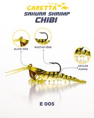 CARETTA SAKURA SHRIMP CHİBİ 3.7g 50mm E 005