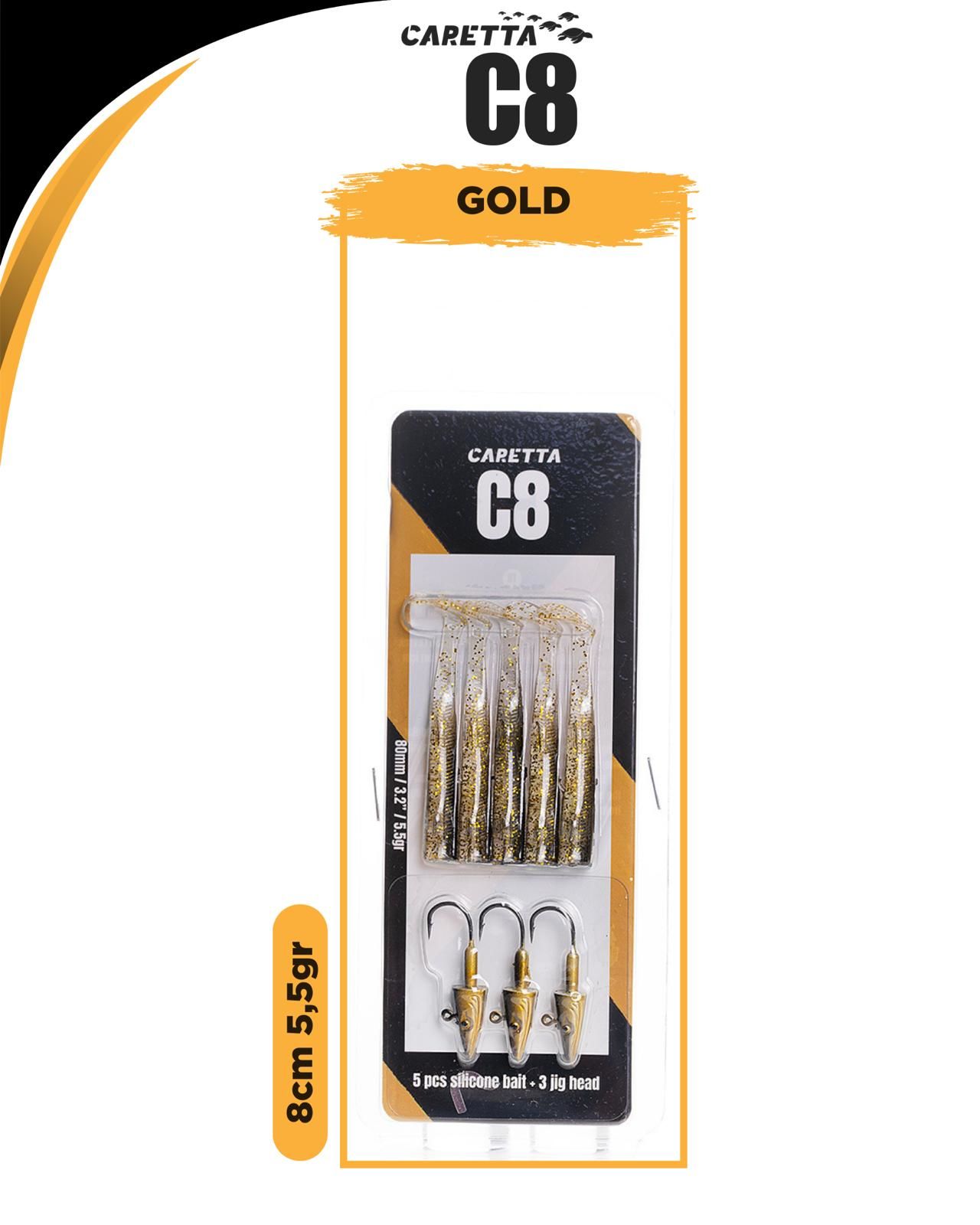 Caretta C8 8 Cm 5.5 G Gold