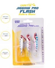 Caretta Jigging Pro Flash Jig Yem Zebra Glow - 7 G
