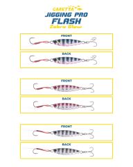 Caretta Jigging Pro Flash Jig Yem Zebra Glow - 12 G