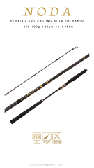 Caretta Noda 200-400 g 1.80 cm-1.98 cm Spinning Slow Jig Kamışı