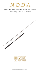 Caretta Noda 40-150 g 1.95 cm-2.05 cm Spinning Slow Jig Kamışı