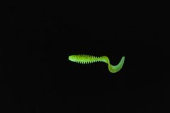 Caretta Curly 5 Cm Silikon Yem White Lemon