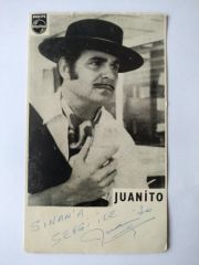 Juanito ıslak imzalı kartpostal