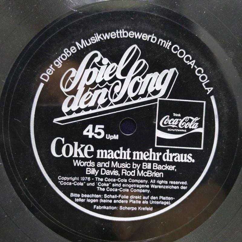 Coca Cola / Coke macht mehr draus -  45'lik Plak