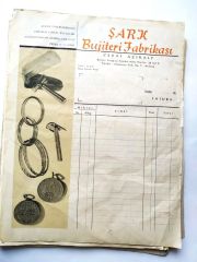 Şark Bujiteri Fabrikası  / Fatura - Efemera