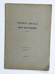 Teknik Okulu Öğretim Geçici Yönetmeliği - Kitap